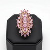 6.50cttw Pink Sapphire and Diamond 14K Rose Gold Ring