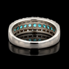 Estate Paraiba & Diamond Platinum Ring