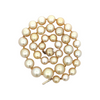 Golden South Sea Pearls 9 x 13mm 14k Yellow Gold Diamond Necklace