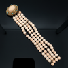 Circa 1960's Italian Angel Skin Coral and Turquoise 14kt. Yellow Gold Bracelet