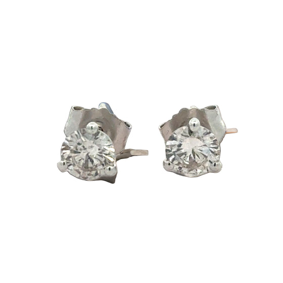 Champagne 0.75 cttw Round Brilliant Cut Diamond Stud Earrings