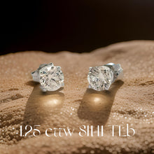  Diamond Dealer Retirement Event Champagne 1.25 cttw Round Brilliant Cut Diamond Stud Earrings 15593