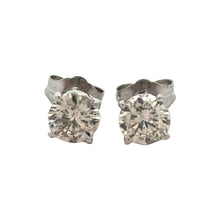  Champagne 1.00 cttw Round Brilliant Cut Diamond Stud Earrings