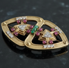Estate Of Major Riddle aka Mr. Las Vegas Diamond, Ruby and Emerald 18k Yellow Gold 35" Necklace