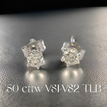  Diamond Dealer Retirement Event Champagne 0.50 cttw Round Brilliant Cut Diamond Stud Earrings 15572