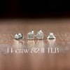 Diamond Dealer Retirement Event Champagne 0.14 cttw Round Brilliant Cut Diamond Stud Earrings 15564