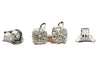 Champagne 0.14 cttw Round Brilliant Cut Diamond Stud Earrings