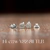 Diamond Dealer Retirement Event Champagne 0.14 cttw Round Brilliant Cut Diamond Stud Earrings 15564