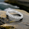 Maya Lianna Diamond and 14K White Gold Anniversary Ring