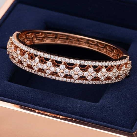 Maya Lianna Diamond and 14K Rose Gold Bangle