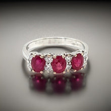  Estate Designer Savoia Of Italy 1.58 cttw Ruby Diamond Ring 13798