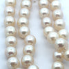 Vintage 1940's 7.5mm Japanese Akoya Cultured Pearl and Diamond 14K White Gold Necklace
