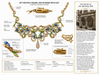 Designer Art Nouveau 1910 Diamond Ruby and Plique-a-Jour 18kt Yellow Gold Necklace -Limited Edition #2 of 12
