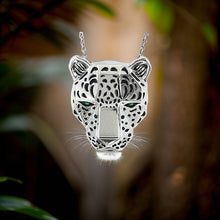 Effy Emerald and 14K White Gold Panther Necklace