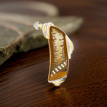  Dagon Gillespey Picture Jasper Diamond Platinum & 18K Yellow Gold Brooch