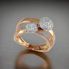 Effy Diamond and 14K White and Rose Gold Ring