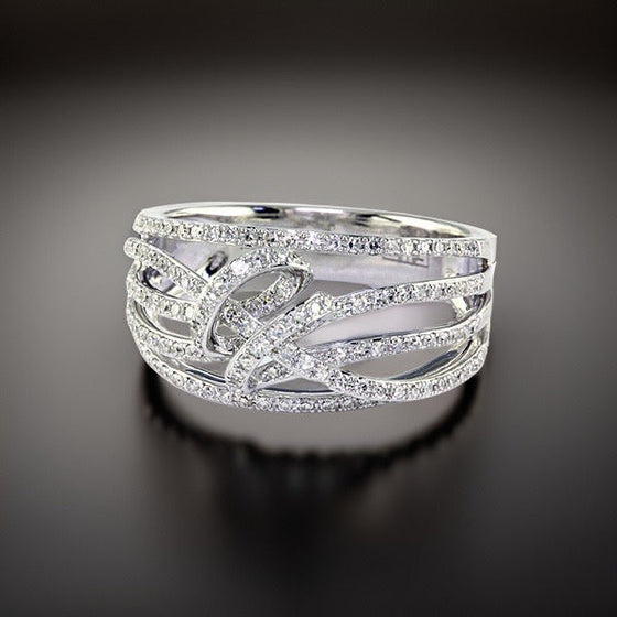 Effy .52 ctw Diamond and 14K White Gold Ring