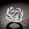 Effy .64 ctw Sapphire, Diamond and 14K White Gold Ring