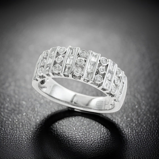 Effy Diamond and 14K White Gold Ring