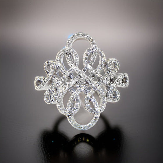 Effy Diamond and 14K White Gold Ring