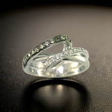  Effy Brown and White Diamond and 14K White Gold Ring