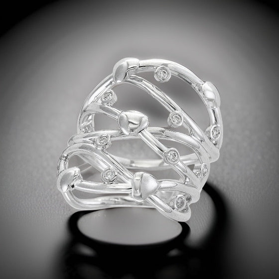 Effy Diamond and 14K White Gold Ring