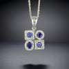 Effy Multicolor Gemstone and 14K White Gold Necklace