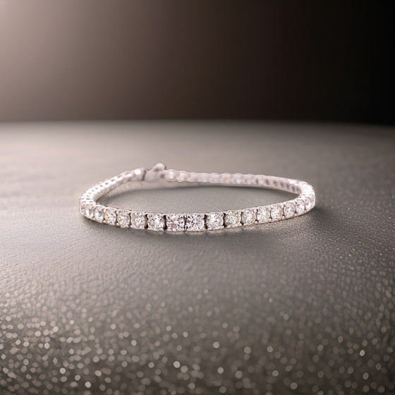 Classico 7.75 ctw Diamond and 18K White Gold Tennis Bracelet