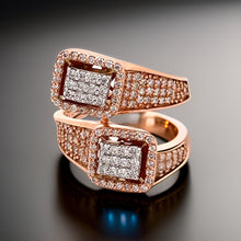  Effy Diamond and 14K White and Rose Gold Bypass Ring