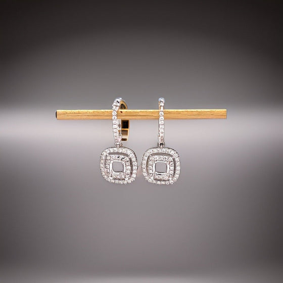 Maya Lianna Diamond and 14K White Gold Dangle Jacket for Earrings