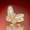 Fashionista Diamond and 18K Yellow Gold Butterfly Ring