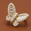Fashionista Diamond and 18K Yellow Gold Butterfly Ring