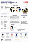 Designer Asch Grossbardt Diamond, Lapis, Malachite, Onyx, Coral  14K Yellow/White Gold Pendant