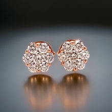  Maya Lianna Diamond and 14K Rose Gold Cluster Earrings
