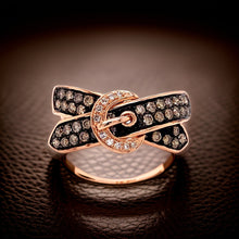  Effy Diamond and 14K Rose Gold Belt Ring