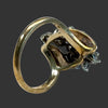 Estate Contemporary Diamond Cluster 14Kt White & Yellow Gold Ring