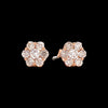 Maya Lianna 1.00 cttw Diamond Cluster 14K Rose Gold Earrings