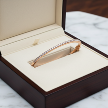  1.01 ctw Diamond and 14K Rose Gold Bangle