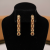 Estate Italian Designer 12.00 cttw Citrine Drop 18K Yellow Gold Earrings 14315