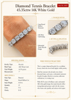 Diamond Tennis Bracelet 45.35cttw 14K White Gold