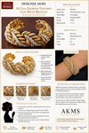Estate 10.27cttw Diamond Textured Leaf Motif 18K Yellow and White Gold Bracelet