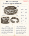 Art Deco 27cttw Diamond Platinum Bracelet
