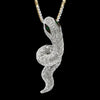 Effy Diamond, Emerald and 14K White Gold Snake Necklace