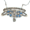 Estate Nouveau 1910 Company Diamond Purple & Blue Enamel (Plique-A-Jour) Limited Edition #5 of 101 Brooch/Necklace
