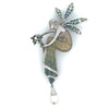 Estate Nouveau 1910 Company Diamond & Enamel 18K White Gold Pendant/Brooch Limited Edition #8 of 90