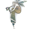 Estate Nouveau 1910 Company Diamond & Enamel 18K White Gold Pendant/Brooch Limited Edition #8 of 90