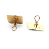 Custom Made 1970's Lapis Lazuli 14K Yellow Gold Earring