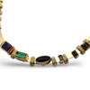 Designer Diamond, Sapphire, Tourmaline, Onyx, Amethyst, Pearl 14K/18K Yellow Gold Slide Necklace