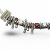 Designer Diamond and Ruby 14K White Gold Slide Necklace