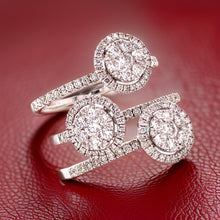  Fashionista Diamond and 18K White Gold Ring